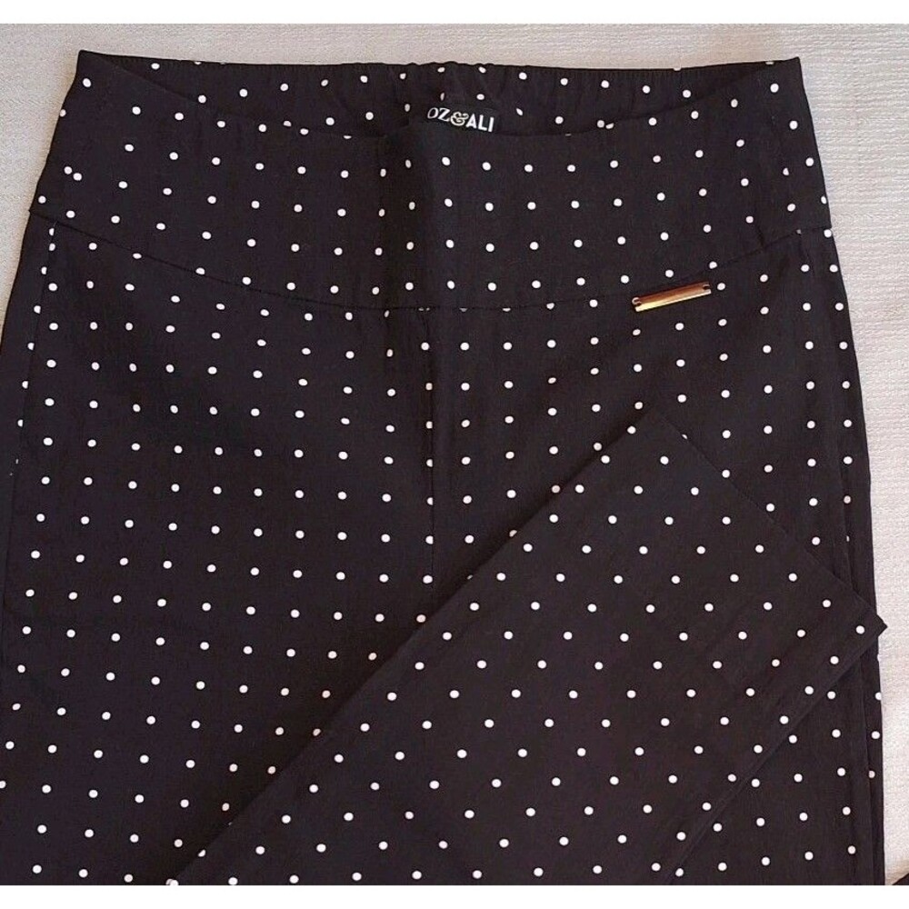 4 Polka Dot Ankle Stretch Dress Pants Polka Dot Comfort Whimsigoth Academia